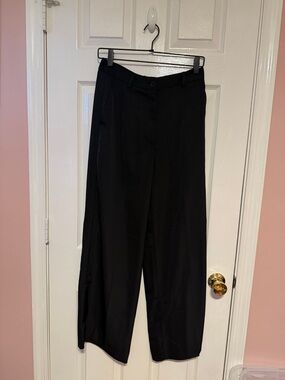 Banana Republic Black Wide-Leg Dress Pants